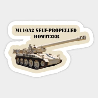 M110A2 Self-propelled 8-inch Howitzer Sticker